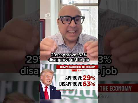 Trump's approval rating on economy in FREEFALL