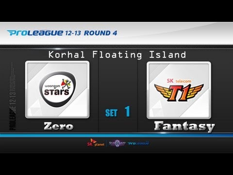 스타크래프트2 프로리그 [04.27] 김명운(웅진) vs 정명훈(SKT) 1SET / 코랄둥둥섬 - Starcraft 2,esportstv, SPL