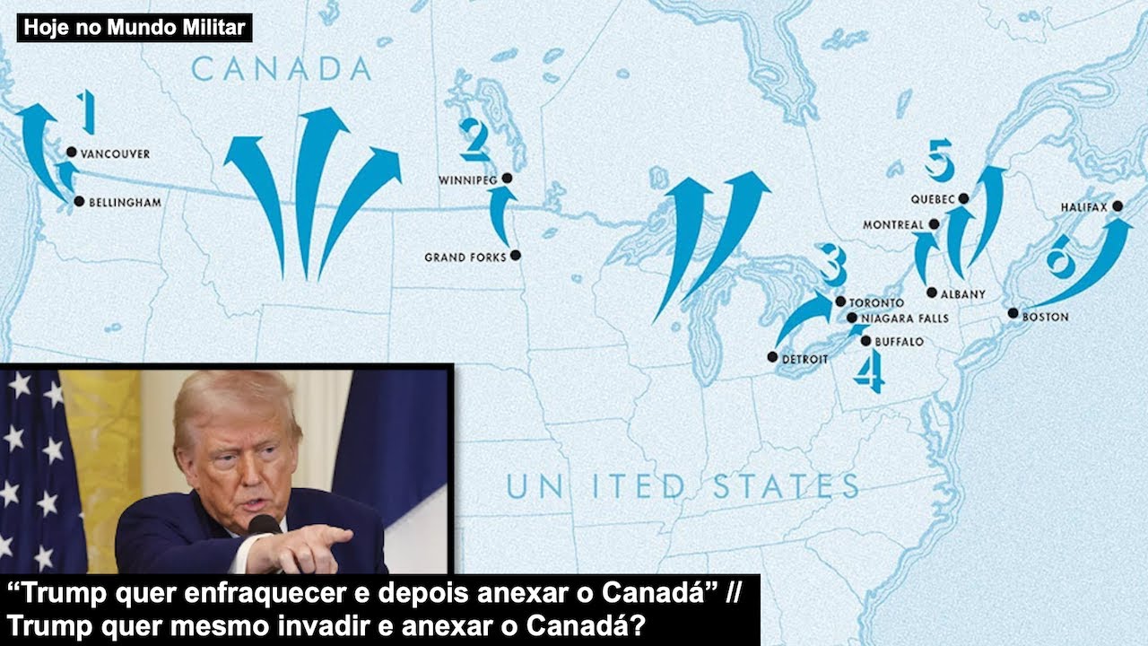 “Trump quer enfraquecer e depois anexar o Canadá” – Trump quer mesmo invadir e anexar o Canadá?