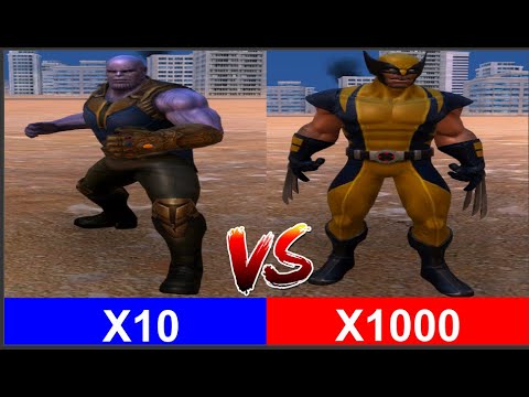 10 thanos vs 1000 Wolverine (1 vs 1) - Ultimate Epic Battle Simulator