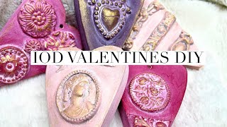 IOD Valentines DIY | Using IOD Moulds to Make a Valentines Day Craft