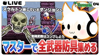 【Terraria/4日目】スケルトロン倒してダンジョン攻略！戦闘が本格的に厳しくなってくるぞ