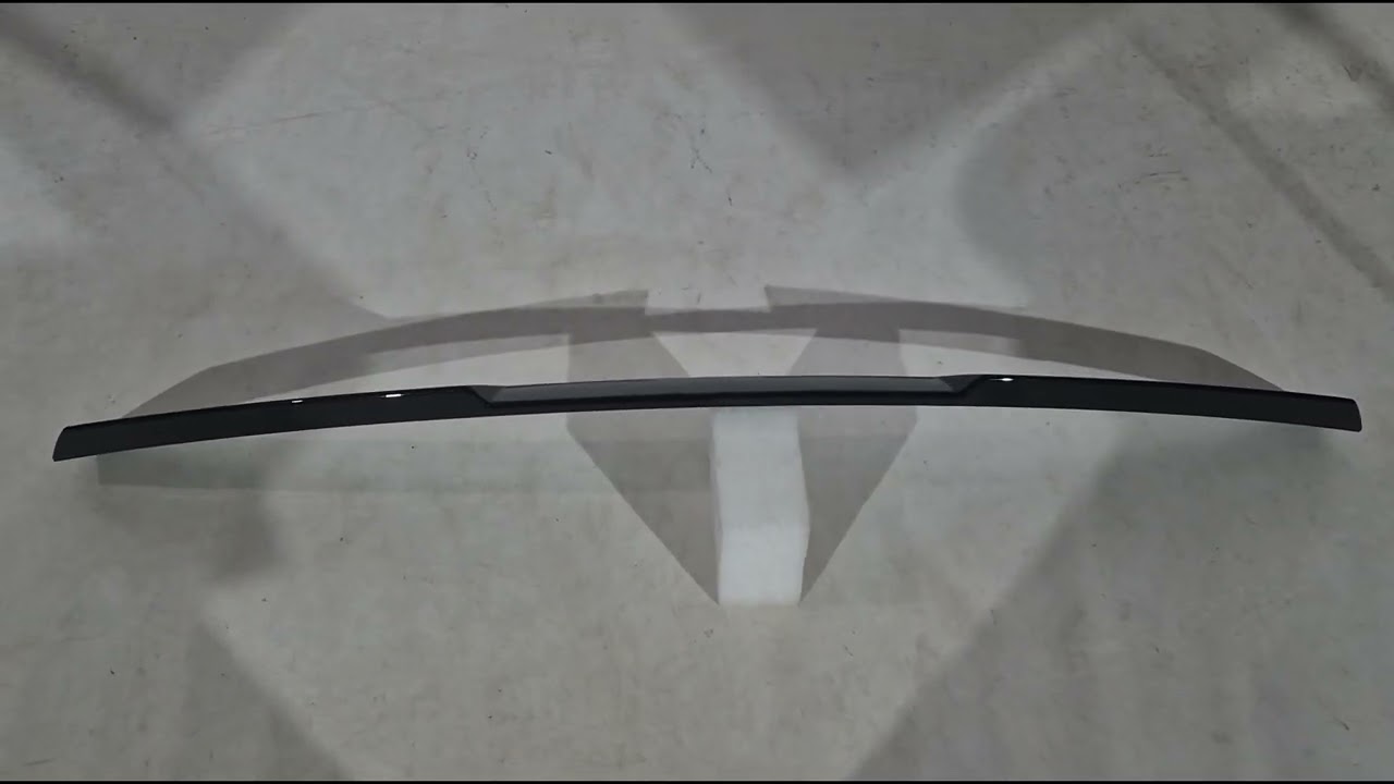 Накладка на спойлер (для G20/G80, Черный Глянец) Video 1