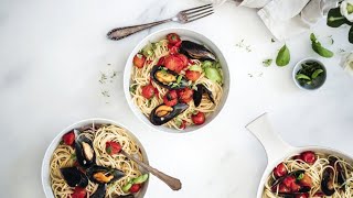 Eroski Espaguetis con mejillones anuncio