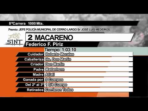 CARRERAS SINT HIPODRMO MELO 10 DE OCTUBRE 2022