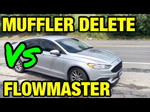 Ford Fusion: MUFFLER DELETE Vs FLOWMASTER SUPER 44 SERIES!