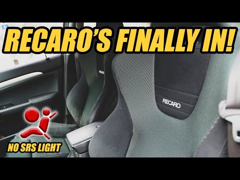 CL9 EURO-R RECARO INSTALL ON 06-08 TSX WITHOUT SRS LIGHT!