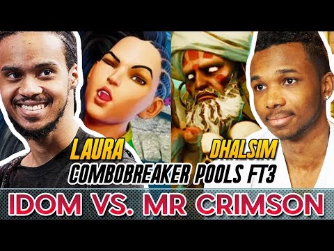 Mr. Crimson (Dhalsim) vs. Idom (Laura) FT3 Losers Pools - Combo Breaker 2019 [1080p/60fps]