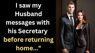 Mary caught his Husband messages with his Secretary while he forgot his phone at home...