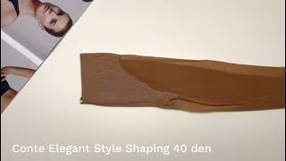 Prezentare Ciorapi modelatori cu chilot decorat Conte Elegant Style Shaping 40 d