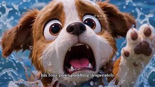 Rabbit rescued a drowning puppy, then puppy lost its owner丨4K#moralstory #storytime #ChengyuMovies