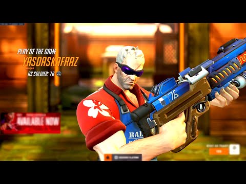 SUREFOUR INSANE SOLDIER 76 - POTG! OVERWATCH 2 SEASON 9 TOP 500