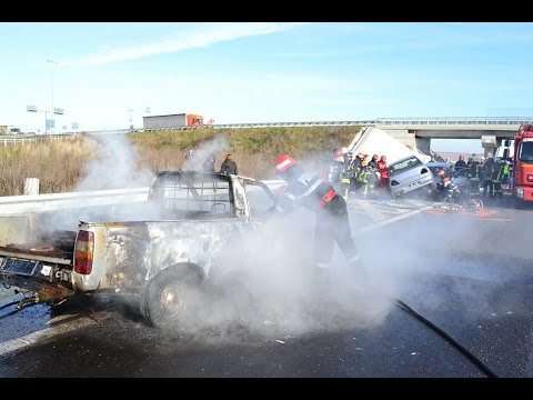 Accident in lant pe A1 | novatv.ro