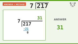 Long Division Problem 217/7: Step-by-Step Video Solution
