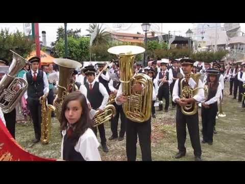 A BANDA ALVARENSE, NA DESPEDIDA, DA FESTA,  POVO, E COMISSÃO DE FESTA.