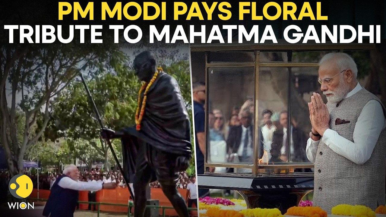 RAJGHAT LIVE: PM Modi Pays Tribute To Mahatma Gandhi On Gandhi Jayanti | WION