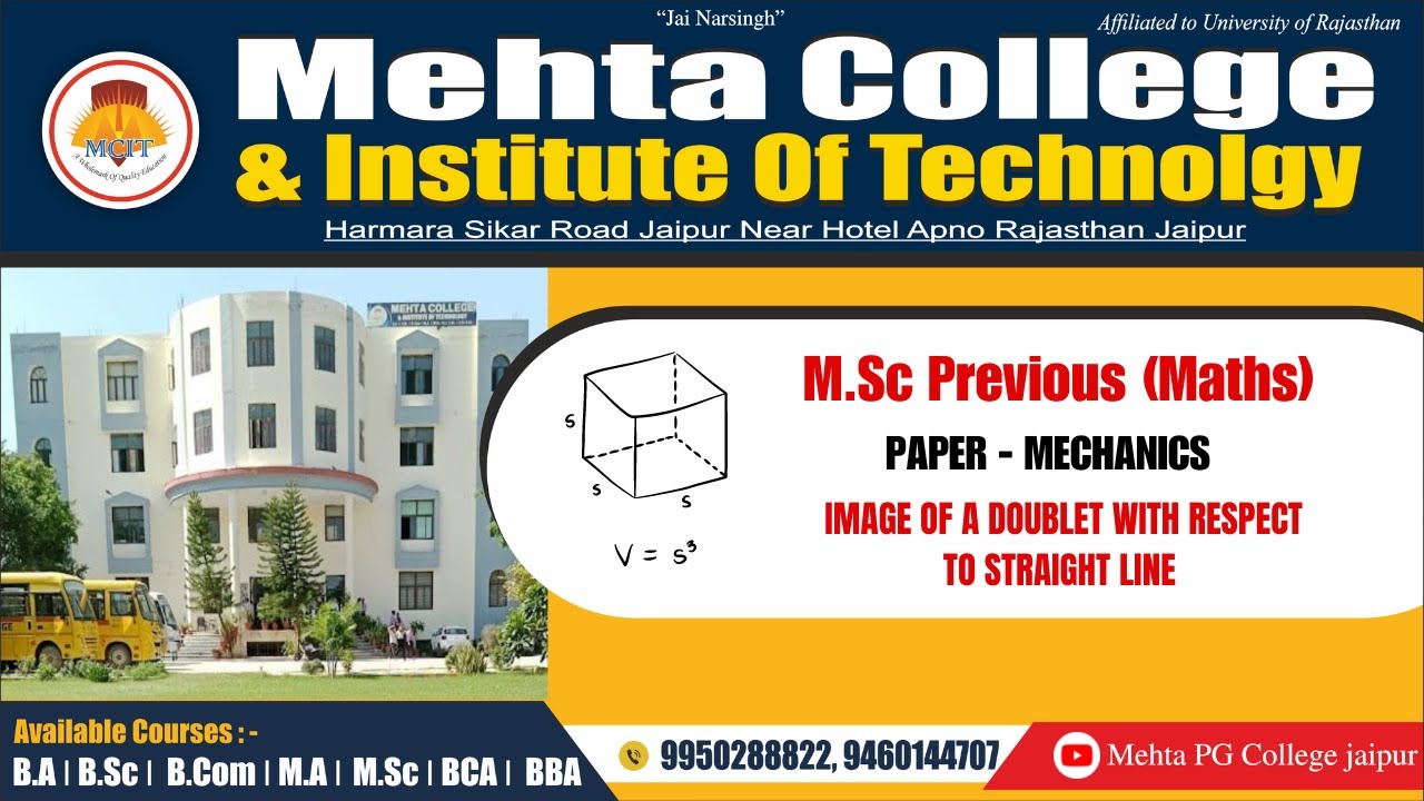 IMAGE OF A DOUBLET WITH RESPECT TO STRAIGHT LINE