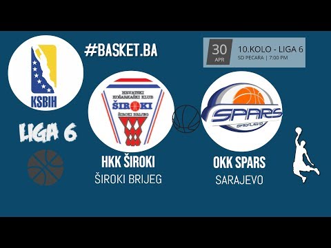 LIVE ◘ HKK Široki vs OKK Spars ◘ 10. KOLO - LIGA 6 ◘ 2018/2019
