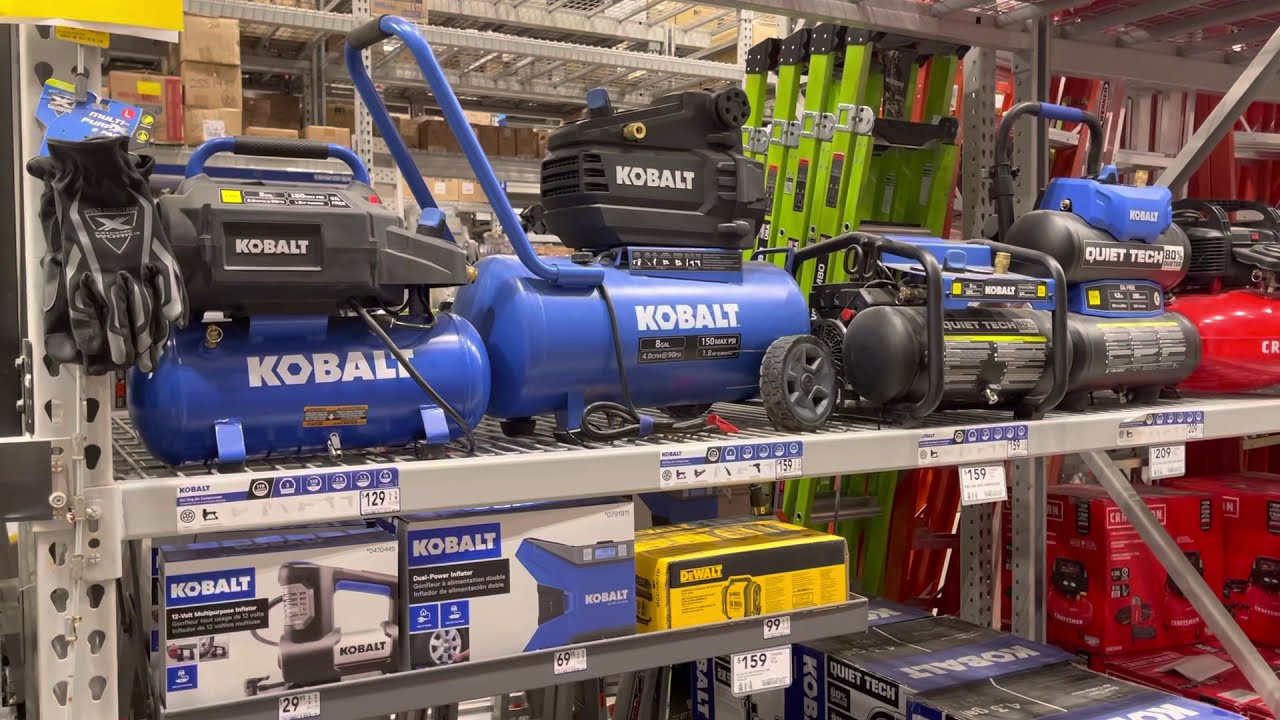 Lowe’s air compressors for sale and inventory.