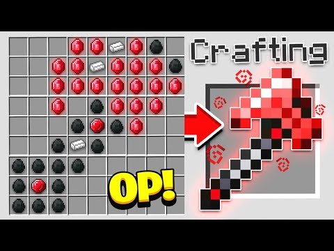 HOW TO CRAFT A $10,000 AXE! *OVERPOWERED* (Minecraft 1.13 Crafting Recipe)