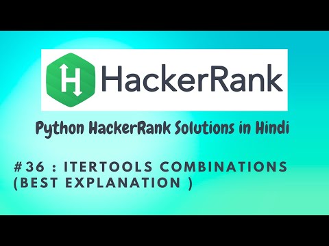 36 Hackerrank Itertools Combinations Python Hackerrank Solutions Hackerrank