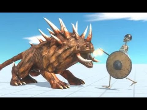 ARBS Death Match Hellhound vs Dead Army Warrior Lava Golem Trex Animal Revolt Battle Simulator