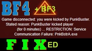 How To Fix BF3 Punkbuster Kicked Player for 0 Minutes 2015