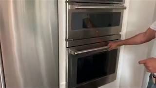 GE Cafe series oven rack removal and putting it back