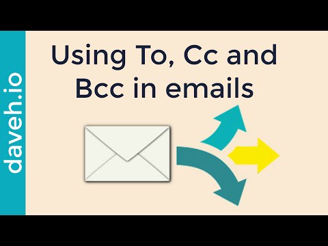 Sending emails to Multiple Recipients: the Difference Between To, Cc and Bcc Video