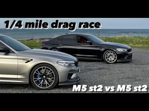 M5 stage2 evolve vs M5 stage2 custom map UNP  1/4 mile drag race