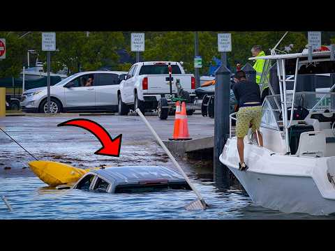 Boat Ramp Eats a Chevy  Truck  😱 Fully Submerged! | Boat Ramp Show