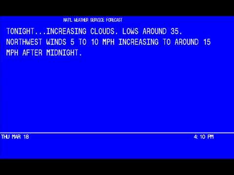 Weatherstar 4000 Emulation Version 1