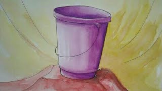preview picture of video 'How to coloring bucket in watarcolous for kids'