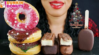 Download lagu ASMR DUNKIN DONUTS, MAGNUM, DOVE, TWIX ICE CREAM BARS (NO TALKING) The Day ASMR Girl mp3
