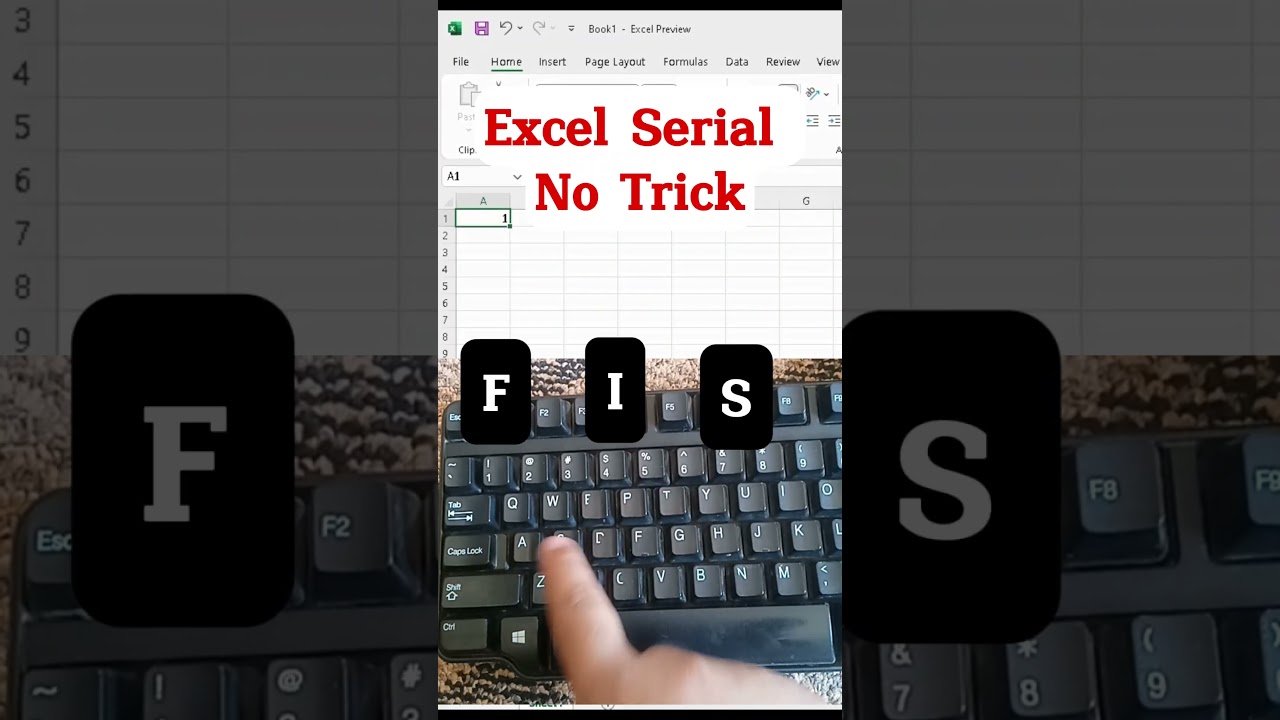 excel serial no trick | type thousands of serial no in second | #exceltricks #excel
