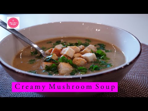 Creamy Mushroom Soup Recipe Vegan