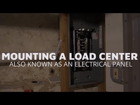 Mounting a Load Center (Electrical Panel) Video