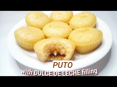 PUTO WITH DULCE DE LECHE FILLING | HOW TO MAKE PUTO WITH FILLING