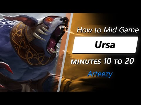 Arteezy mid game Ursa | Minute 10 to 20