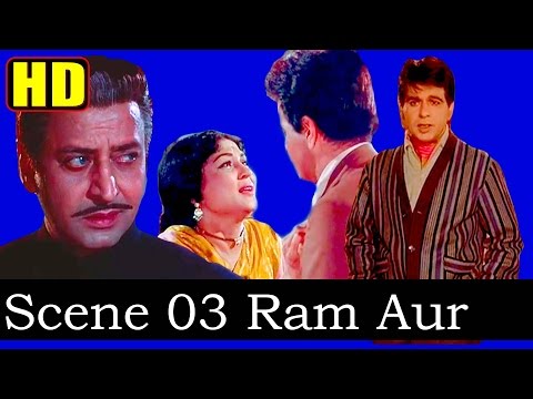 Dilip Kumar, Pran & Nirupa Roy (HD) - Scene 03 From - Ram Aur Shyam - 1967 - Music: Naushad