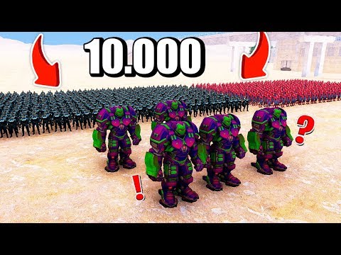 10.000 SÜPER KAHRAMAN VS 5 HULKBUSTER! 😱 - Süper Kahramanlar