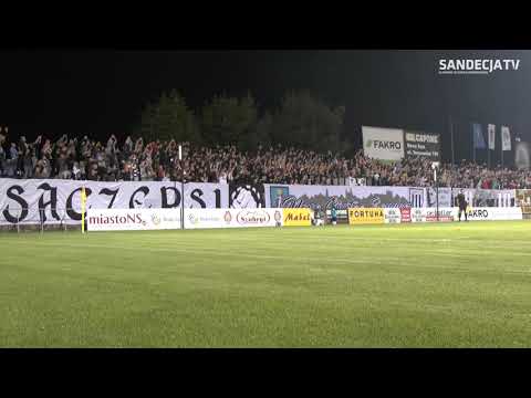 2018-09-15 Sandecja - Bytovia Bytów 1-1 (1-0), fragmenty dopingu