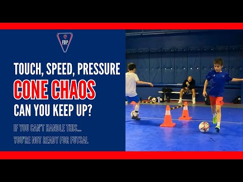 Futsal Touch Speed Pressure - Cone Chaos - Can You Keep Up?