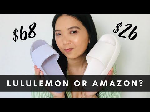 Comfortable Slides, Lululemon or Amazon?