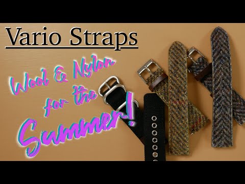 Vario Cordura & Harris Tweed Herringbone Watch Straps | Wool & Nylon for the Summer! | Take Time