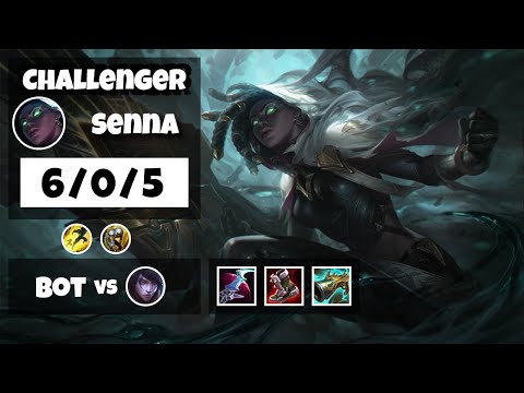 Senna Bot Lane 11.17 Challenger Gameplay Replay S11 (6/0/5) - BR