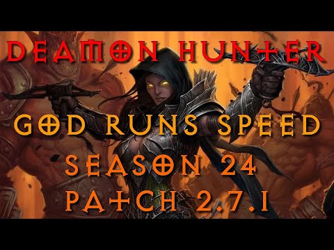 Diablo III | Demon Hunter | GOD Runs Speed| Play GR 124 - 4P - ( Patch 2.7.1. Season 24 )