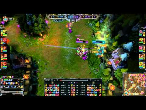LoL  League of legends Top FailBrain Vayne vs lucian bot !!!! Blue jungle, diana mid