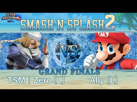 Smash'N'Splash 2  GRAND FINALS - TSM | Zero [W] (Sheik, Cloud, Diddy) vs Ally [L] (Mario)