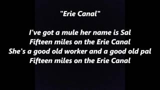 Low Bridge Everybody Down 15 Fifteen Years MILES Erie Canal Mule Named Sal words lyrics SONG